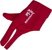 Перчатки для бильярда Ball Teck MFO 45.251.03.3 (1 шт, черный/красный)