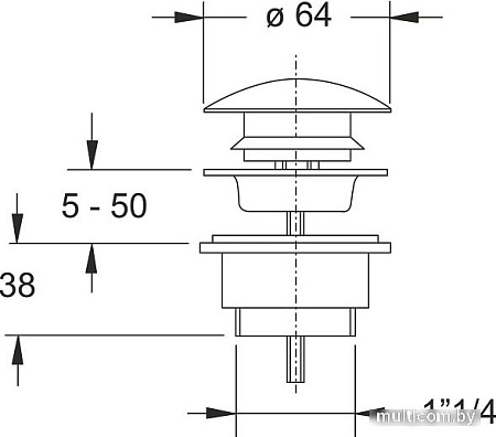 Донный клапан Bonomini 0961OT54S7