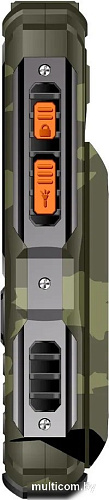 Кнопочный телефон BQ BQ-2410L Tank Power 4G (зеленый камуфляж)
