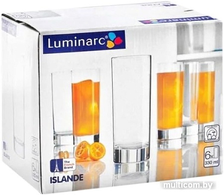 Набор стаканов для воды и напитков Luminarc Islande J0040