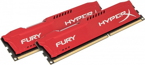 Оперативная память Kingston HyperX Fury Red 2x4GB KIT DDR3 PC3-10600 (HX313C9FRK2/8)