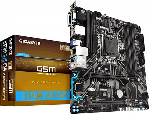 Материнская плата Gigabyte H370M D3H GSM (rev. 1.0)