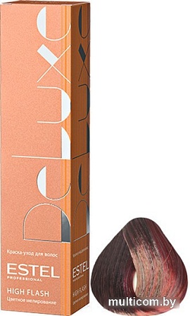 Estel Professional De Luxe High Flash 65 фиолетово-красный