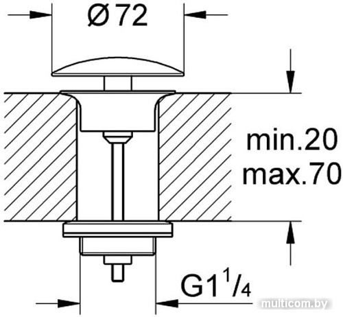 Донный клапан Grohe 65808000