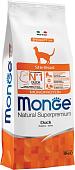 Сухой корм для кошек Monge Sterilised Natural Superpremium Monoprotein Duck 10 кг