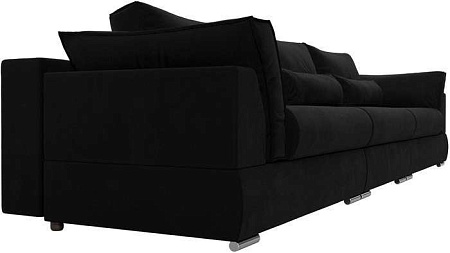 Диван Mebelico Пекин Long 115463 (микровельвет, черный)