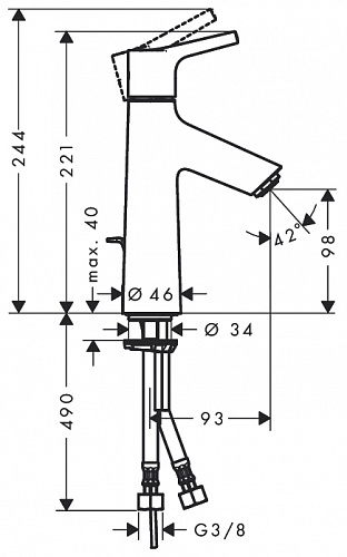 Смеситель Hansgrohe Talis S 72020000