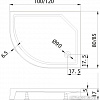 Душевой поддон NEW TRENDY New Maxima 120x85 B-0340/L