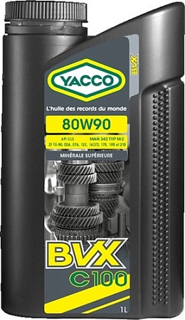 Трансмиссионное масло Yacco BVX C 100 80W-90 1л