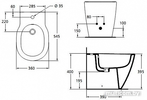 Биде Ideal Standard Connect E799501