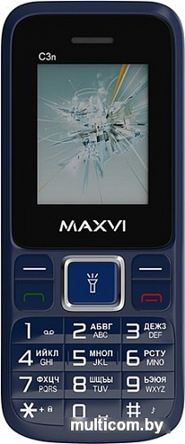 Мобильный телефон Maxvi C3n (маренго)