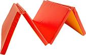 Cпортивный мат Формула здоровья 4 сложения 2x1x0.05м (красный/желтый)
