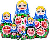 Развивающая игра Брестская Матрешка В сарафане с розами (набор 7 шт)
