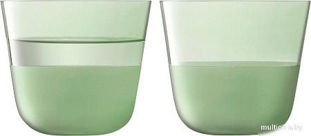 Набор стаканов для воды и напитков LSA International Arc Contrast G1747-09-127 (2 шт, зеленый)