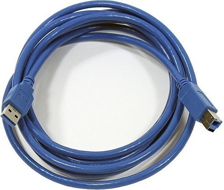 Кабель AOPEN ACU301-1.8м USB-A - USB-B (1.8 м, синий)