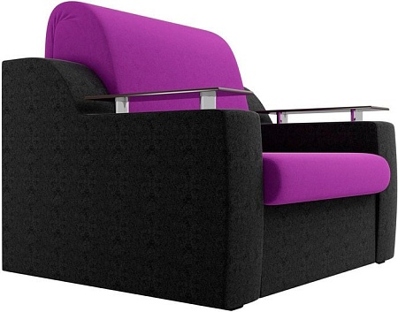 Кресло Лига диванов Сенатор 100695 60 см (фиолетовый/черный)