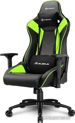 Кресло Sharkoon Elbrus 3 (черный/зеленый)