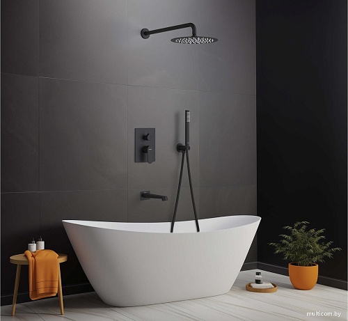 Душевая система Aquatek Оберон AQ1273MB (черный матовый)