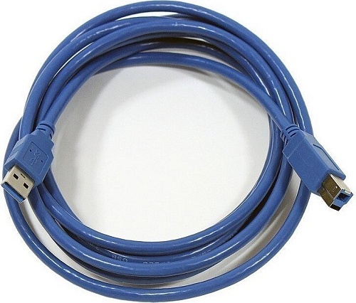 Кабель AOPEN ACU301-1.8м USB-A - USB-B (1.8 м, синий)