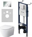 Унитаз подвесной AM.PM Prime Fit IS90251.741701 (с кнопкопкой смыва)