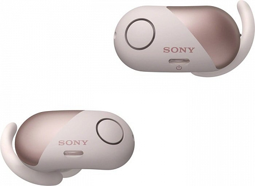 Наушники с микрофоном Sony WF-SP700N (розовый)