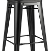 Стул Stool Group Tolix Wood со спинкой YD-H765E-W LG-01 (черный глянцевый/темное дерево)