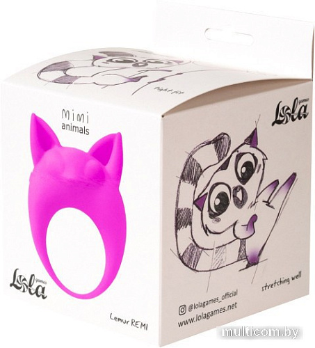Виброкольцо Lola Games Lemur Remi 184538 7000-15Lola (фиолетовый)