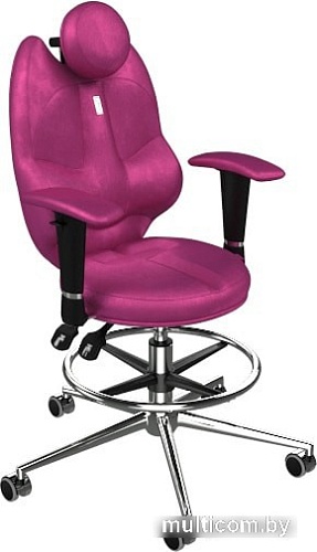 Кресло Kulik System Trio (с подставкой для ног, антара, розовый)