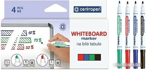 Набор маркеров Centropen 2.5 мм 8559 0401 (4 шт)