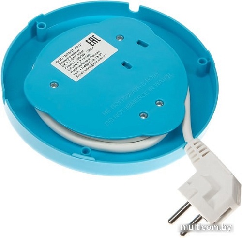 Электрочайник ЭлБЭТ EK 1.7-01P (белый/бирюзовый)