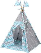 Вигвам Мебельград Зигзаг (небесный/звездопад на сером)