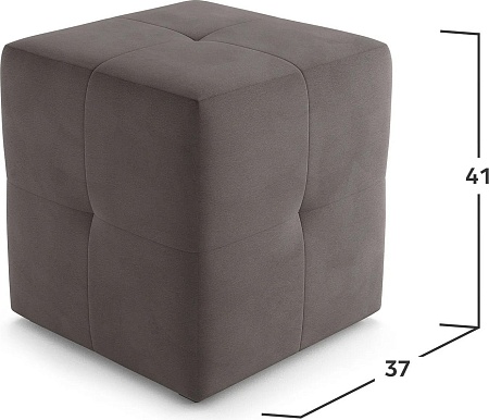 Пуфик Mio Tesoro 134 (серый Valencia 9)