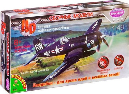 Сборная модель Bondibon Самолет Корсар №2 ВВ2548