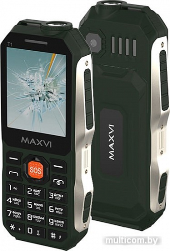 Мобильный телефон Maxvi T1 (зеленый)
