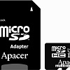 Карта памяти Apacer microSDHC UHS-I (Class 10) 32GB + адаптер (AP32GMCSH10U1-R)