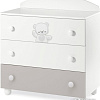 Комод Italbaby Jolie 070.8055-0530 (белый/серый)