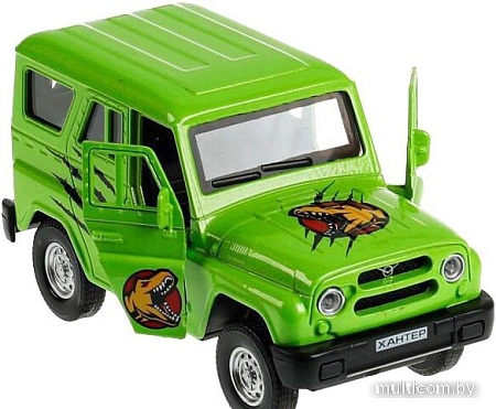 Легковой автомобиль Технопарк UAZ Hunter Динозавры HUNTER-12DIN-GN