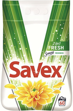 Стиральный порошок Savex 2 in 1 Fresh 6 кг