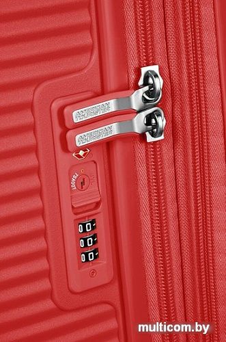 Чемодан-спиннер American Tourister SoundBox Coral Red 77 см