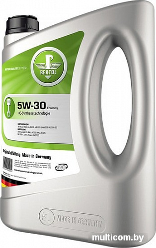 Моторное масло Rektol 5W-30 Economy 5л