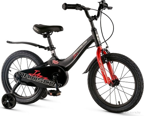 Детский велосипед Maxiscoo Jazz Стандарт Плюс 16 2025 MSC-J1645 (обсидиан)