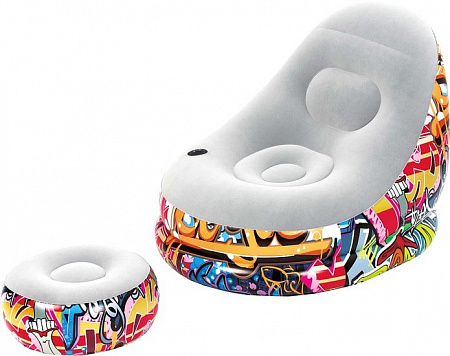 Надувное кресло Bestway Graffiti Comfort Cruiser 75076