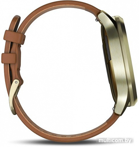 Умные часы Garmin Vivomove HR Premium S/M (золотистый/коричневый)