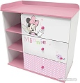 Детский комод Polini Kids Disney baby 5090 Минни Маус-Фея (белый/розовый)