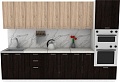 Готовая кухня ЭлиГард Lion 3.0 (дуб сонома/дуб марбург/королевский опал)