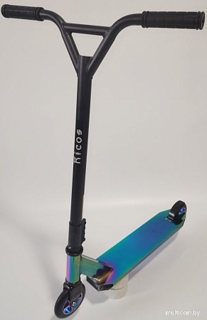 Трюковый самокат Ricos Fiery JL-303 (черный/разноцветный)