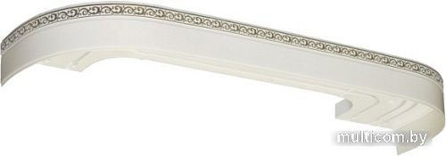 Карниз для штор Legrand Галант Neo Флора 48066723 (3.6 м, белый глянец)