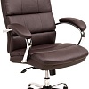 Кресло AksHome August Chrome Eco (темно-коричневый)
