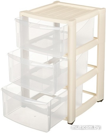 Комод Пластишка Амадео 431242807 (3 ящика, бежевый)