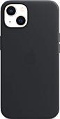 Чехол для телефона Apple MagSafe Leather Case для iPhone 13 (темная ночь)